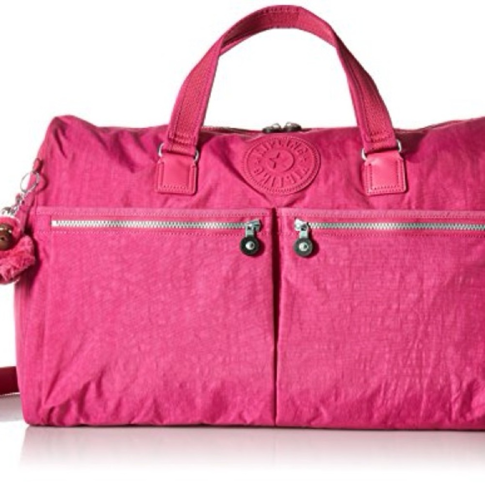 Kipling Pink Travel Bag Lightweight Nylon